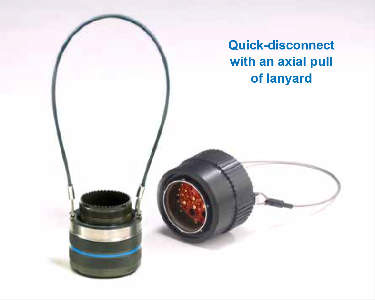 「Disconnection」人頭におけるニューベーシック(D.D.A.) Lanyard Release/Quick Disconnect Connectors | Amphenol Aerospace
